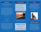 Massage Brochure - Inside panels